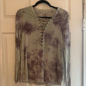 “Soft and sexy” tie dye shirt